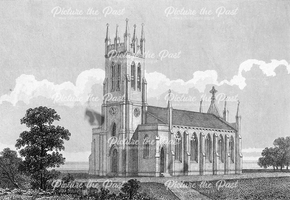 St Thomas's Church, Brampton, Chesterfield, c 1840