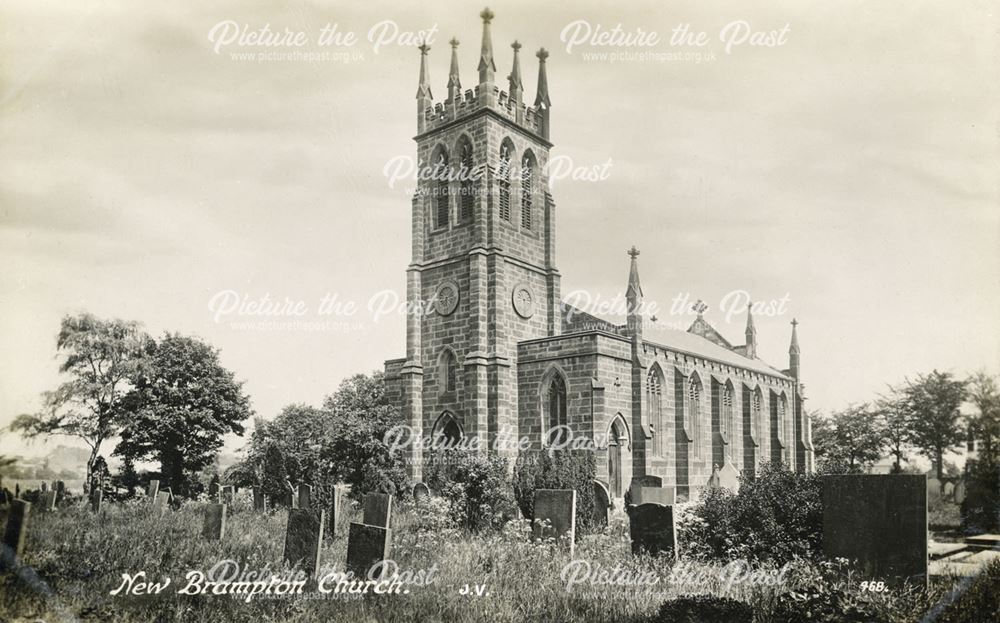St Thomas's Church, Brampton, Chesterfield, c 1910