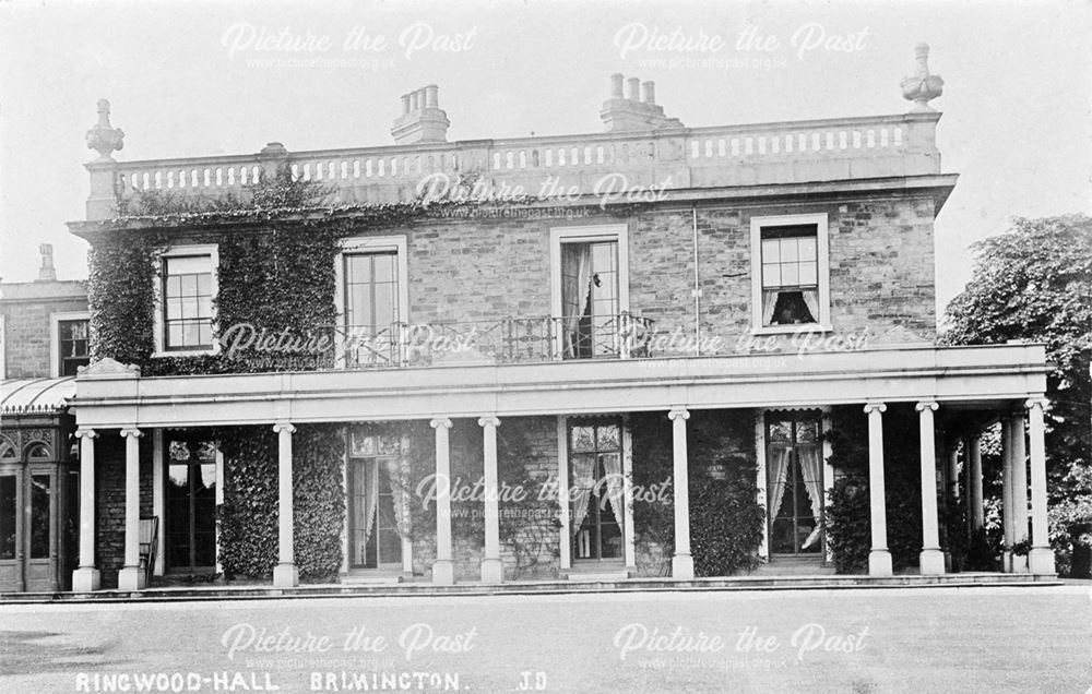 Ringwood Hall, Ringwood, nr Brimington, Chesterfield, c 1900s
