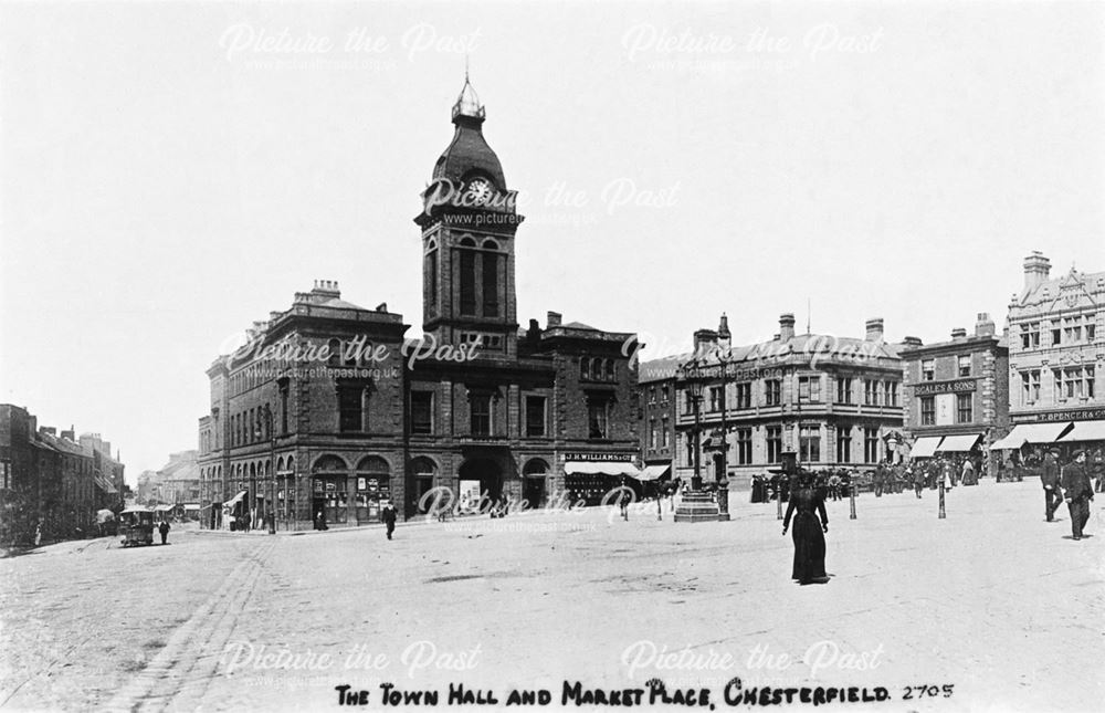 Chesterfield Market Hall and Market Place