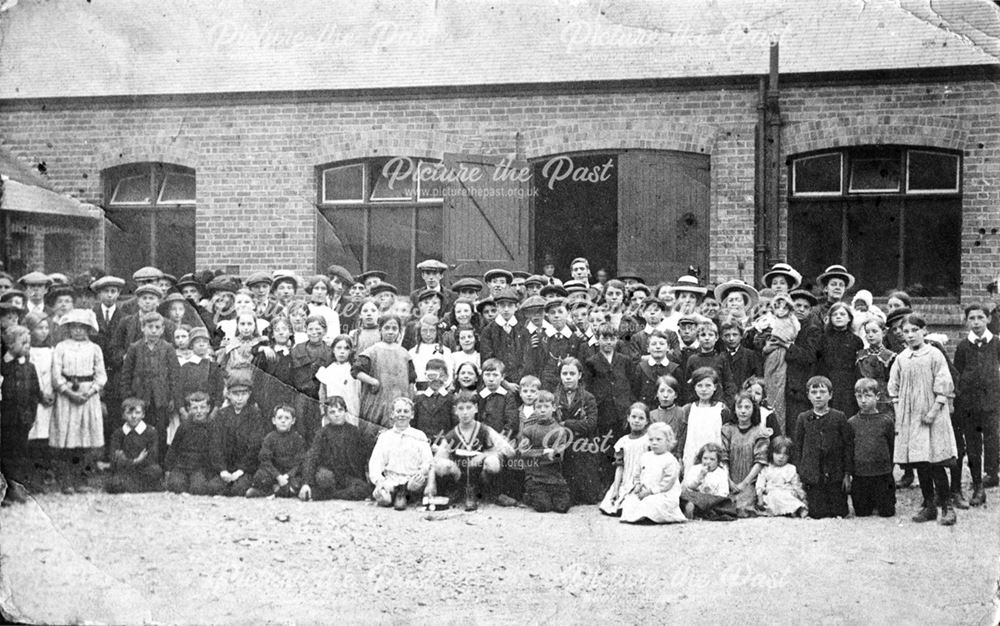 Large Group-photograph outside the Drill Hall