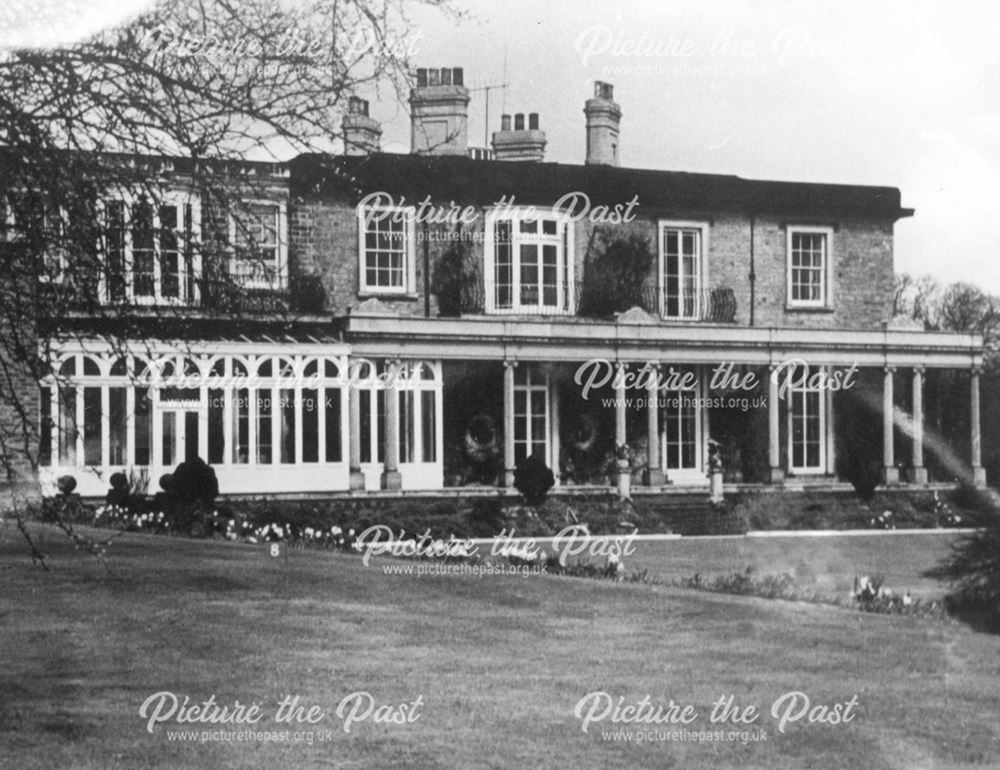 Rear view of Ringwood Hall, nr Brimington, Chesterfield, c 1940s