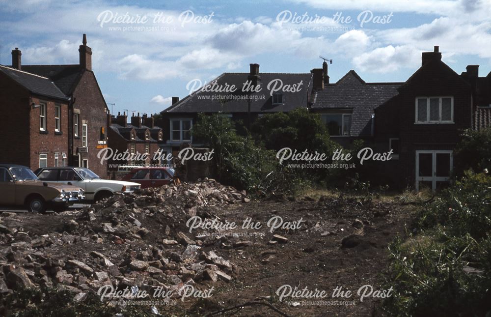 Waste Ground at rear of 'The Paper Shop', Staveley, c 1970s ?