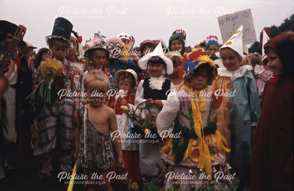 Children in Fancy Dress, Staveley, 1971