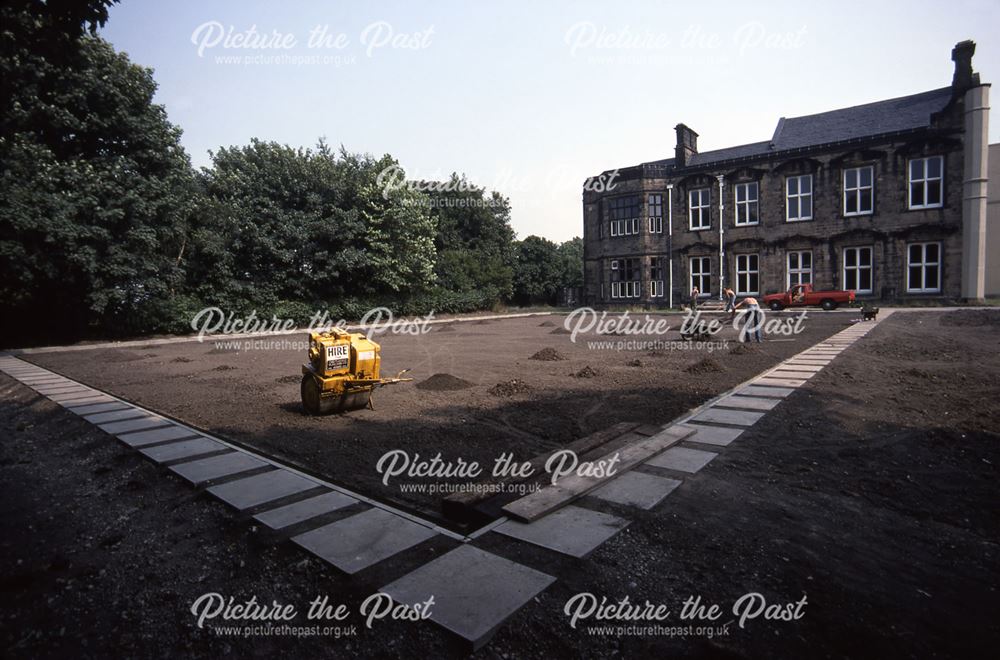 Staveley Hall and Bowling Green Under Construction, Church Street, Stavely, 1983