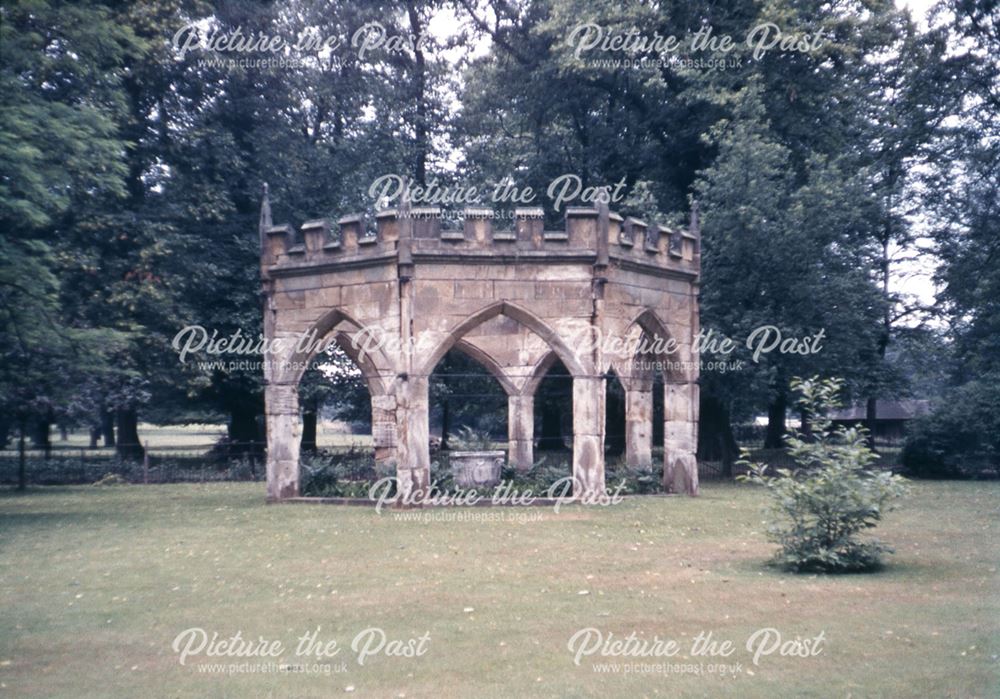 Gothic Temple in Gardens at Renishaw Hall, nr Eckington, c 1980s