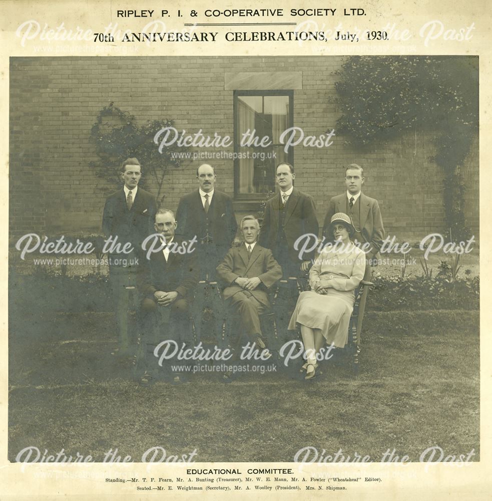 70th Anniversary Celebrations, Ripley P.I. and Co-operative Society LTD, 1930