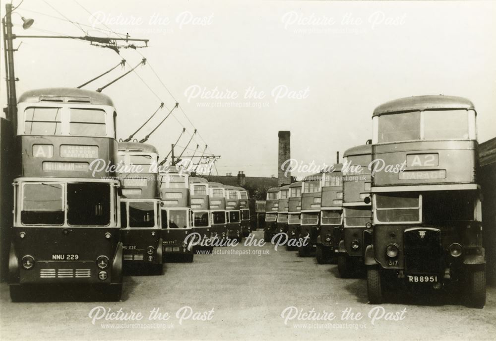 Midland General Memento Photograph, Station Road, Langley Mill, 1942