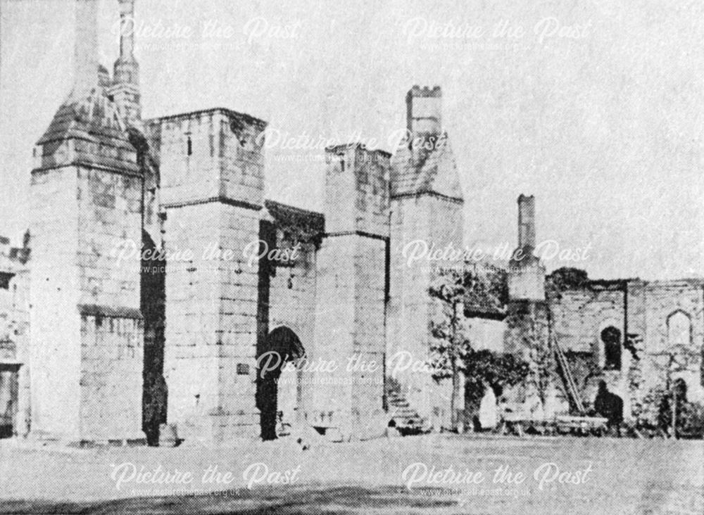 Inner Court, Wingfield Manor, South Wingfield, c 1900