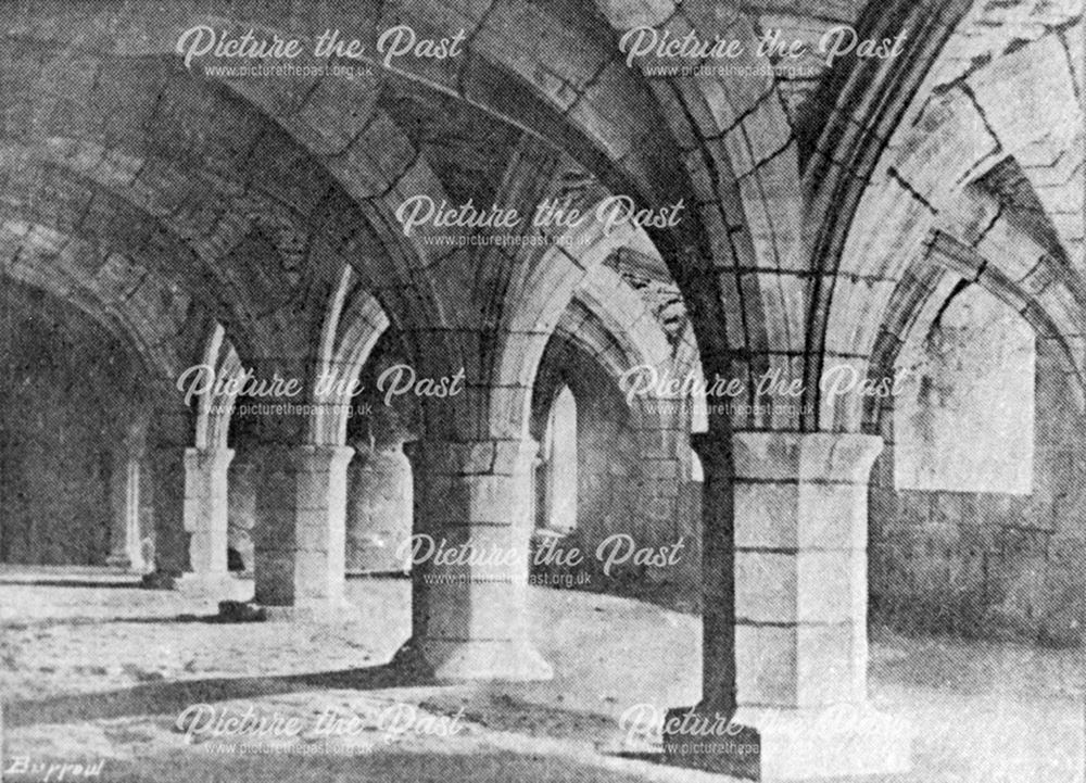 Crypt, Wingfield Manor, South Wingfield, c 1900