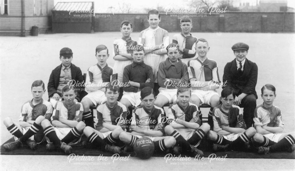 School Football Team, School Yard, Stonebroom, 1931-32