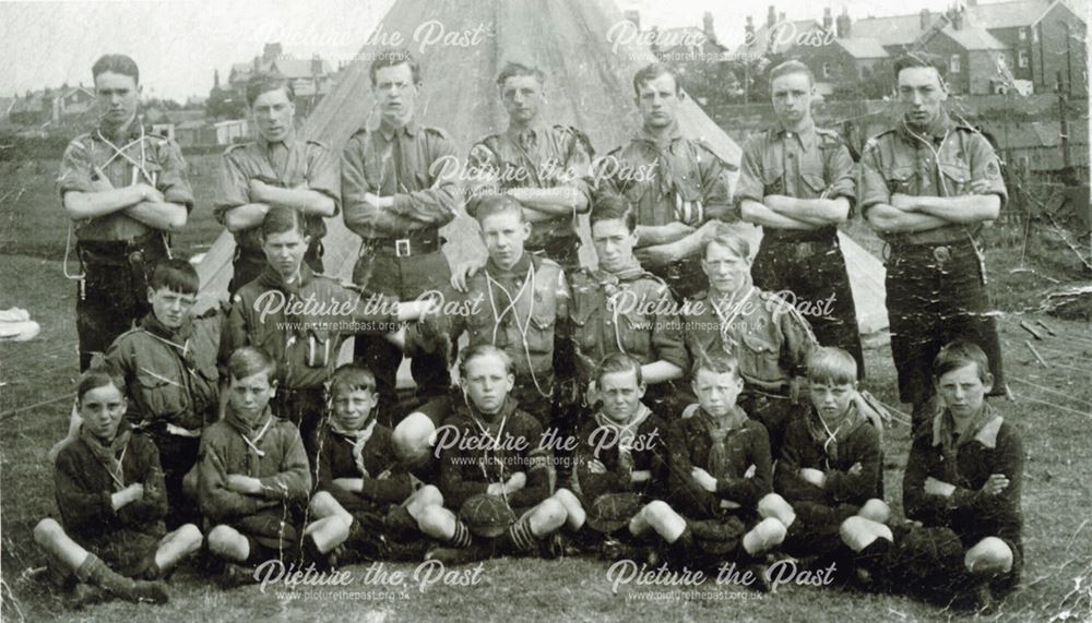 Stonebroom Scout Group, c 1950s 