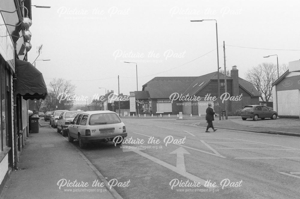 One Stop Convenience Store, Church Street Looking North, Church Gresley, 2002