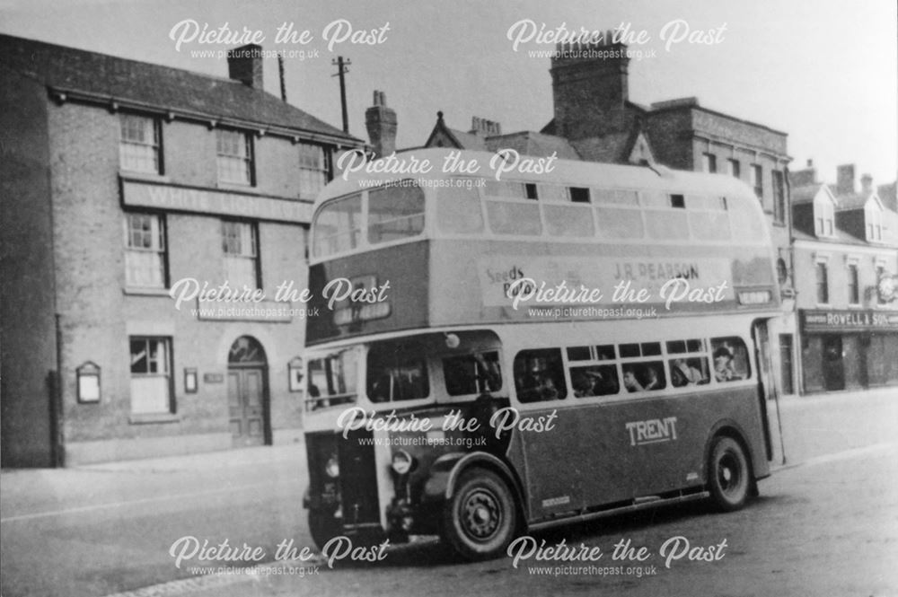 Trent Bus, Market Place, Ripley, 1960s