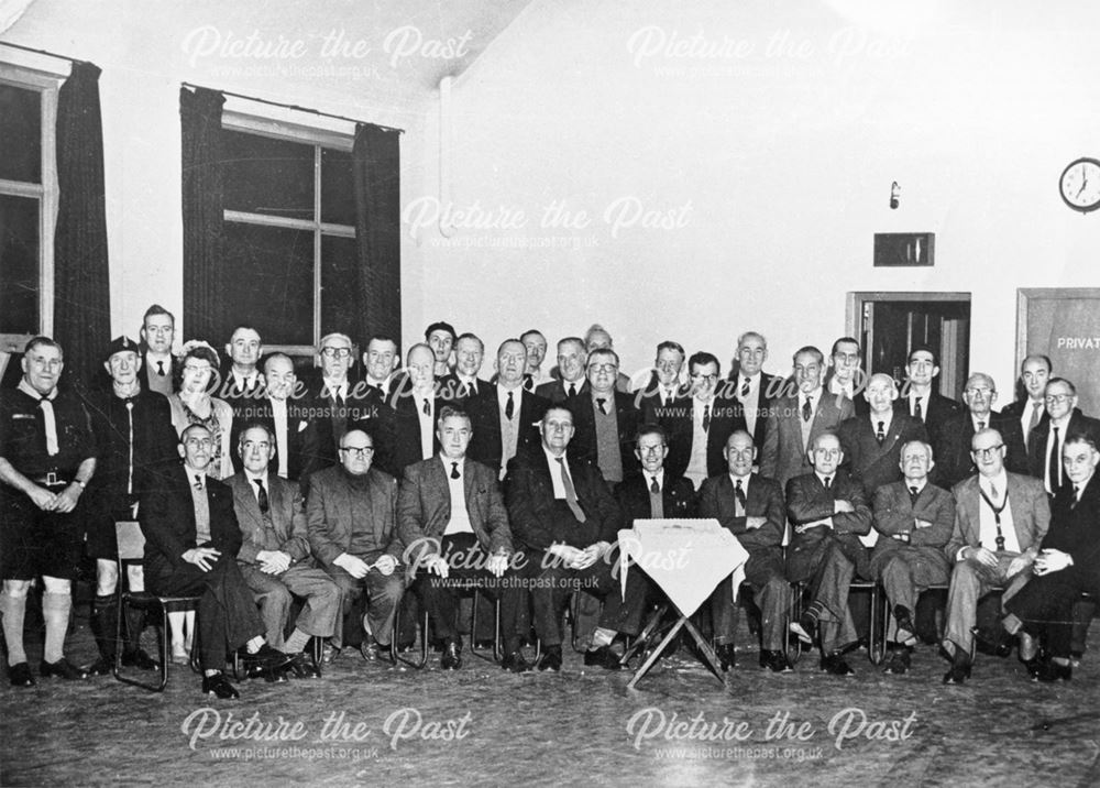 A Large Gathering in the Church Hall, Moseley Street, Ripley, c 1950