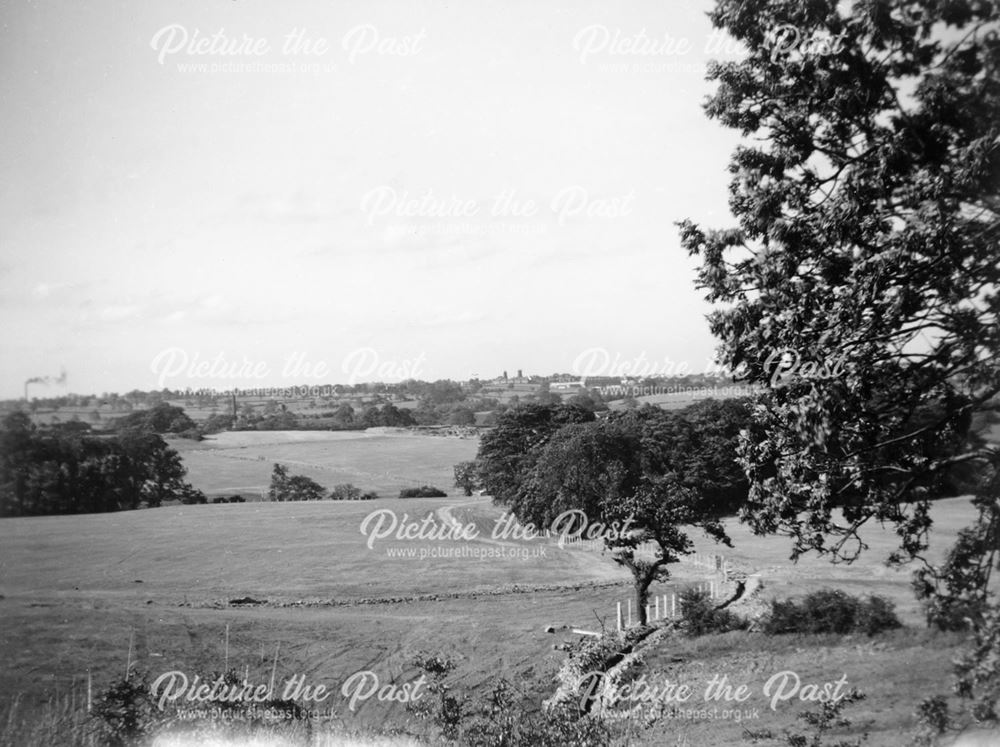 View Across Fields, Riddings, c 1950