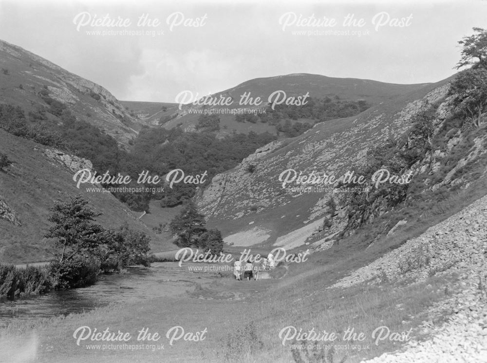 Group Walking in Dovedale, 1953