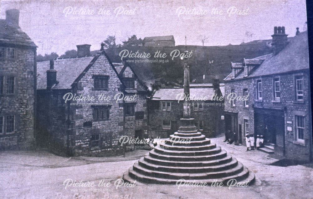 Bonsall Cross, High Street, Bonsall, c 1900