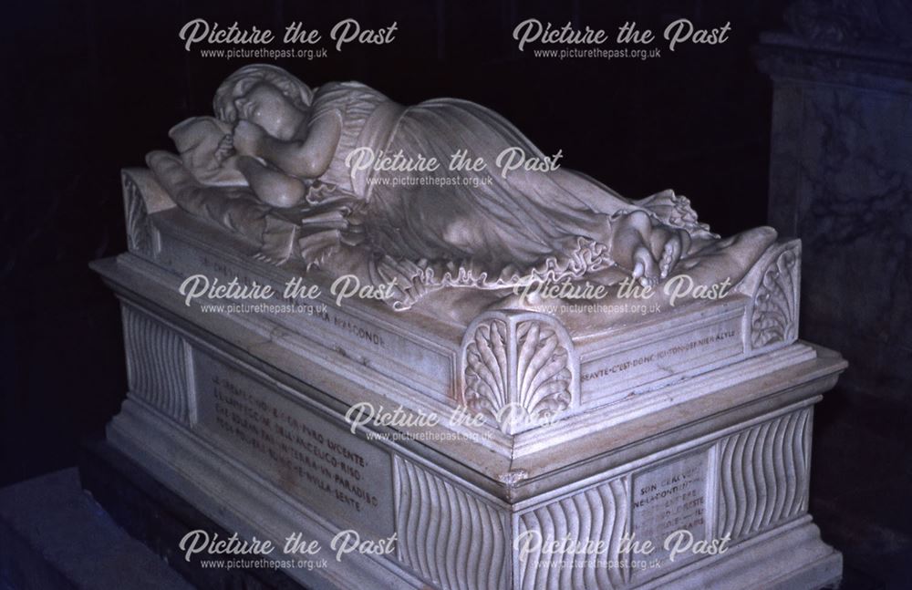 Penelope Boothby Stone Memorial at Church on Church Street, Ashbourne, 1960s