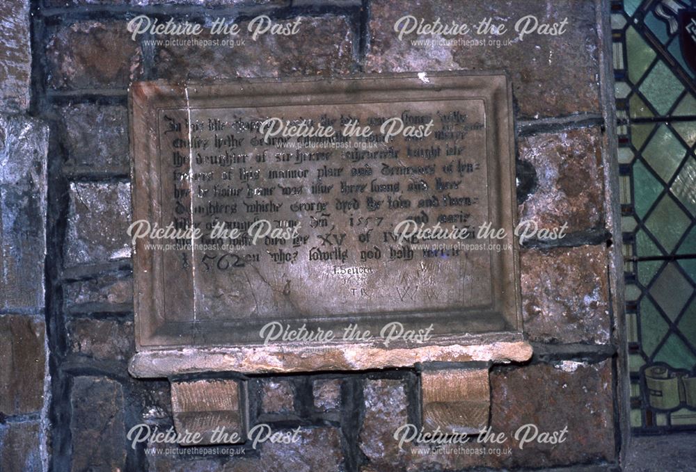 Date Stone, St Mary's Church, Derby Road, Wirksworth, 1950s-60s