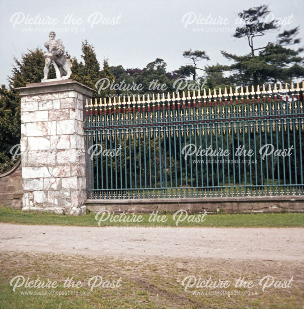 Golden Gates at the Enrtrance to Elvaston Castle and Country Park, Elvaston, 1970s