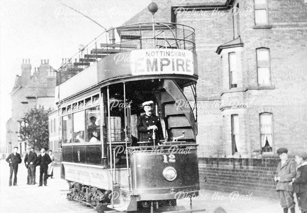 Number 12 Tram, Station Road, Ilkeston, c 1910