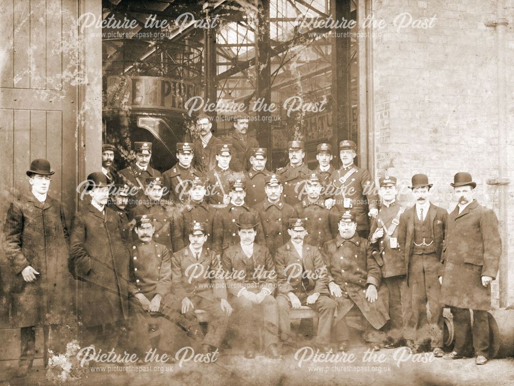 Management and Staff at Park Road Depot, Ilkeston, c 1910