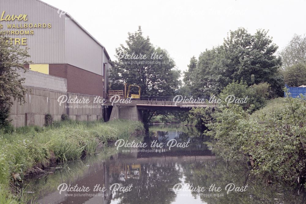 Arnold Laver bridge over the River Rother, Tapton, Chesterfield, 1991