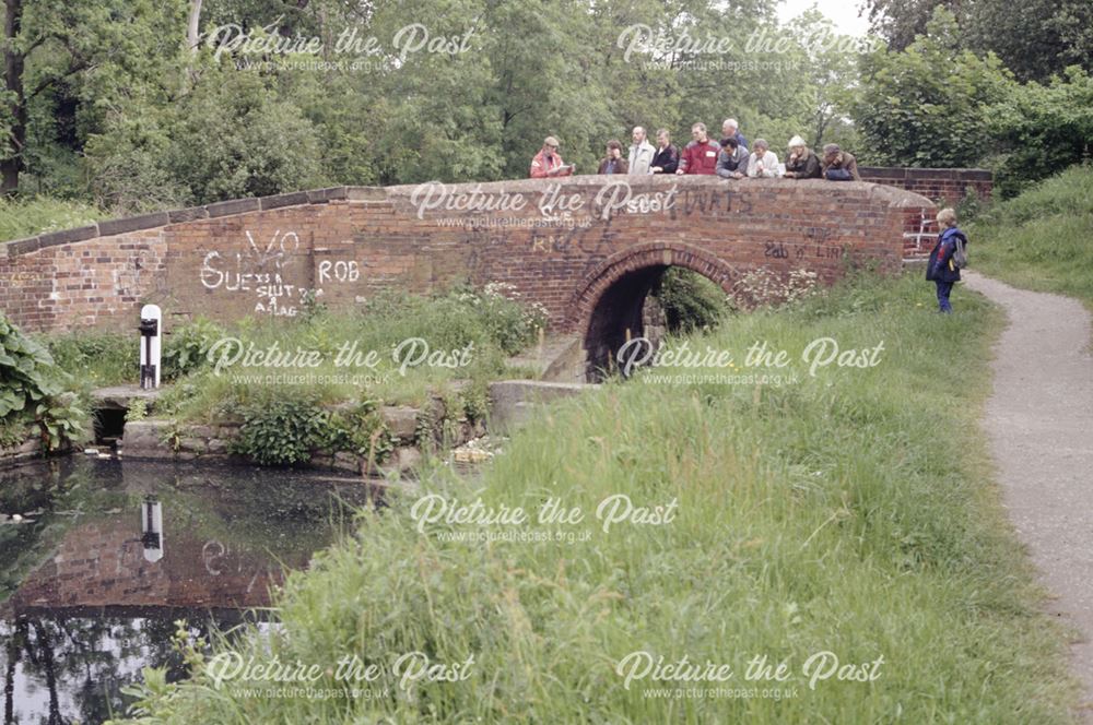 Tapton Mill Bridge on the Chesterfield Canal, Tapton, Chesterfield, 1991
