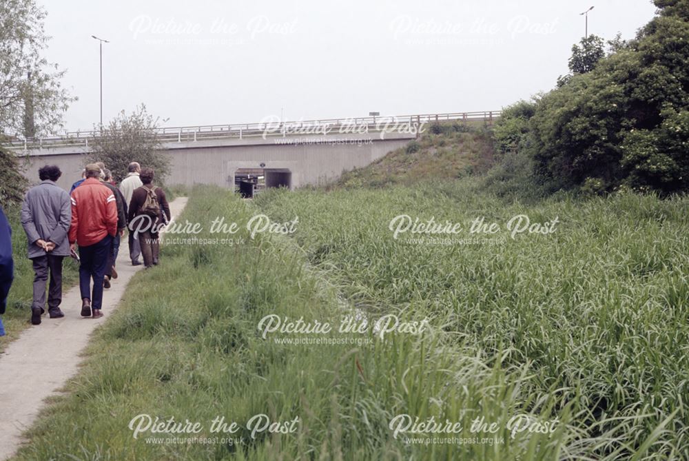 Chesterfield Canal looking towards Tapton Tunnel, Tapton, Chesterfield, 1991
