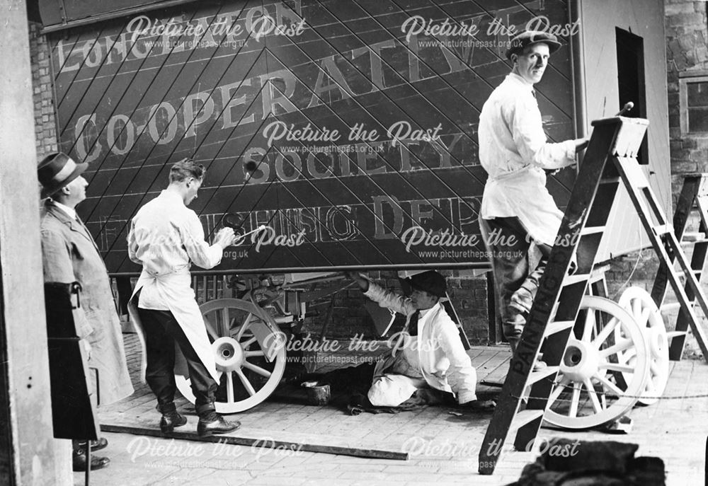 Long Eaton Co-operative Society Paint Shop, c 1930