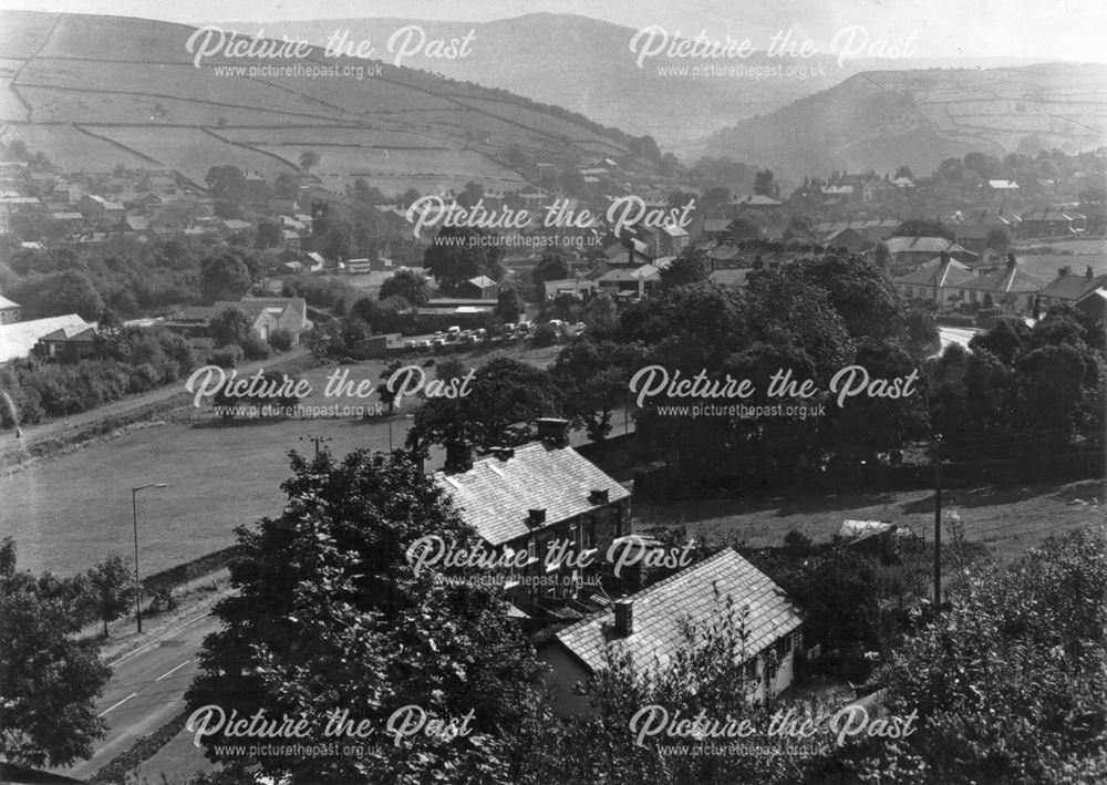 View of Hayfield from Birch Vale, Hayfield, 1976