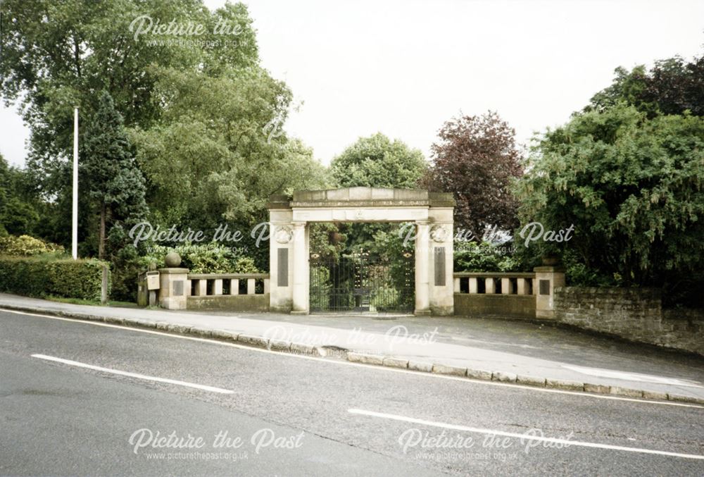 Memorial Gates at the Recreation Ground, Ashbourne