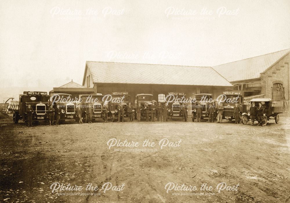 Nestle factory -milk churn lorries