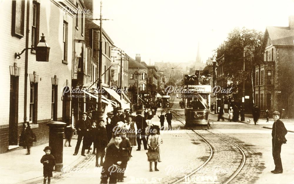 Looking South, Bath Street, Ilkeston, c 1910
