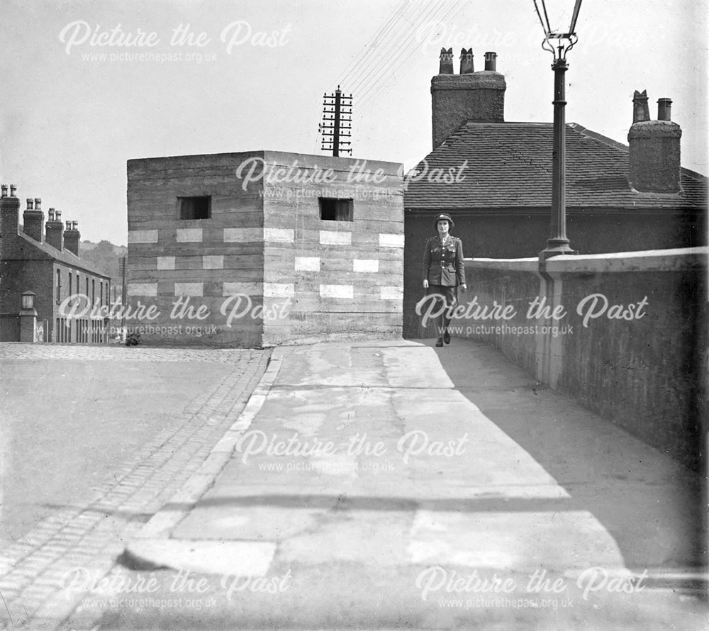 World War 2 pillbox, at the bridge over the Erewash Canal, Gallows Inn ?