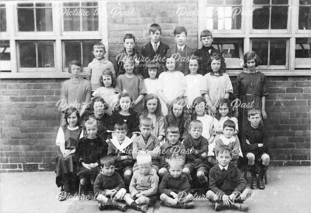 Class photograph c 1920, Mapperley School, Mapperley Village