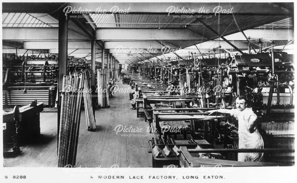 A modern Lace Factory, Long Eaton, c 1910s