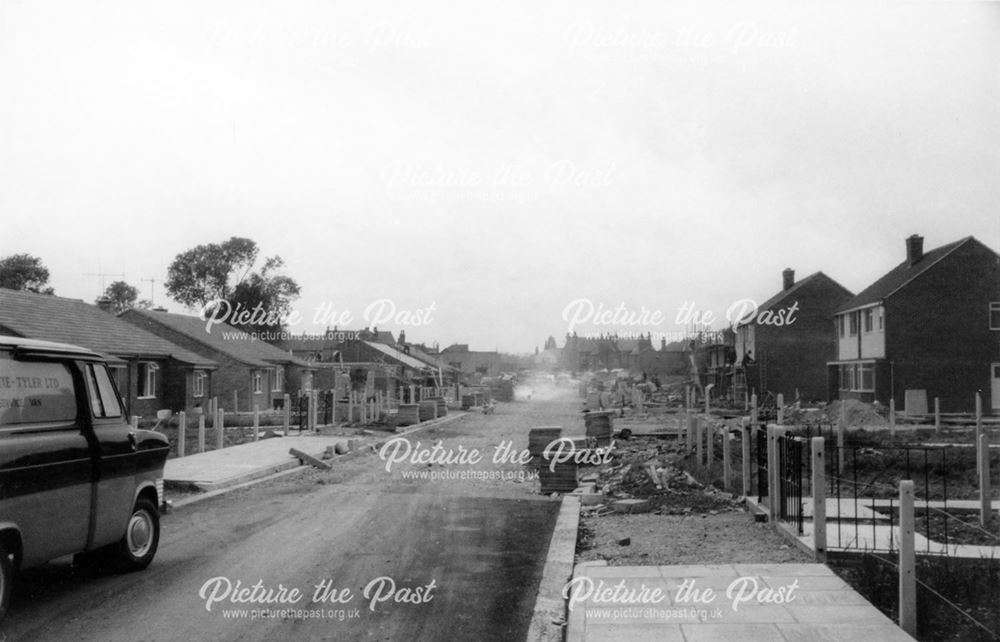 Lodge Road, during building work on the Wyvern Park estate.