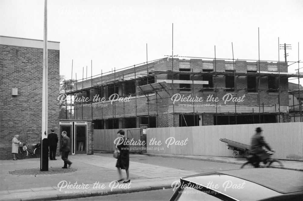 Construction of the Trustees Savings Bank, next to the Main Post Office