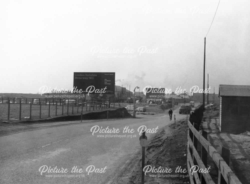 Construction of the M1 Motorway at Derby Road, Long Eaton