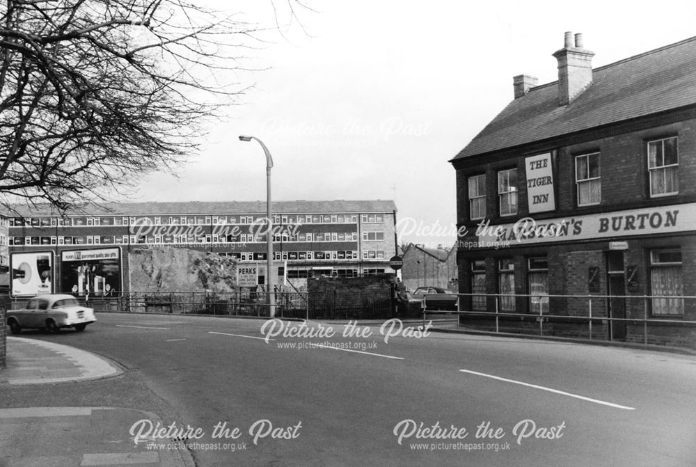 Construction of Romorantin Place Flats - and the Tiger Inn