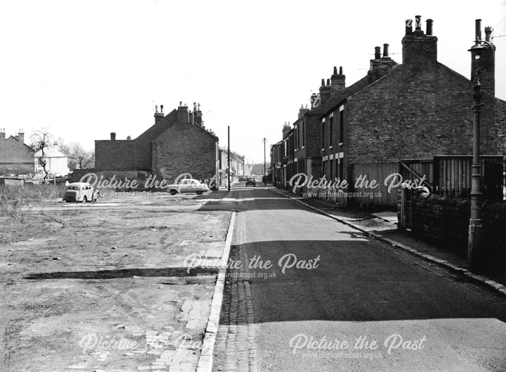 Wasteground on Lower Brook Street prior to the construction of Romorantin Place Flats