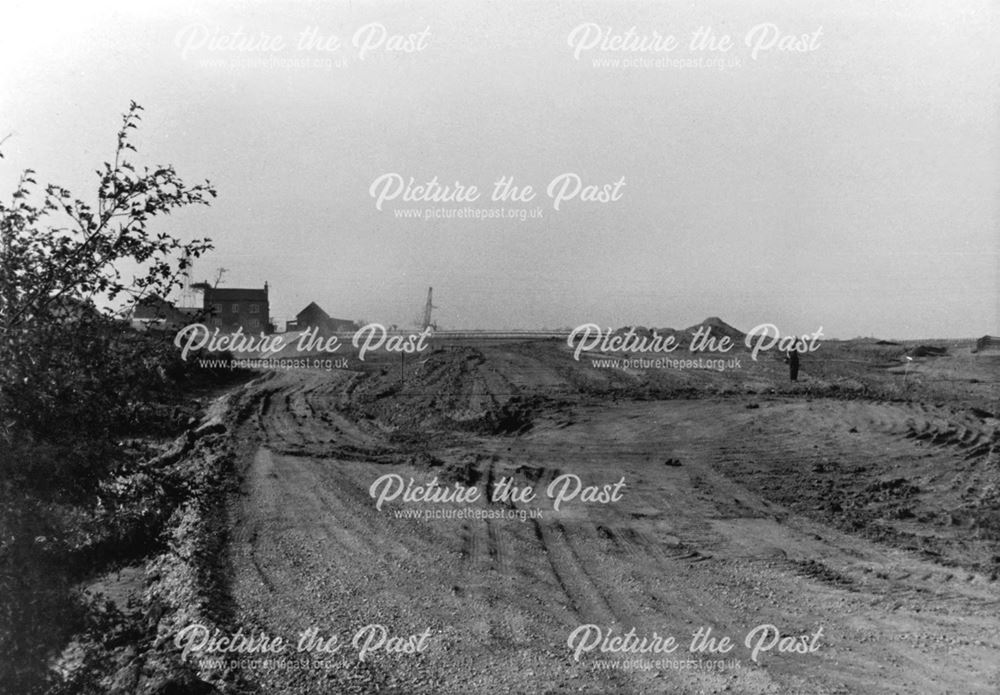 Construction of the M1 Motorway at Bostock's Lane, Long Eaton