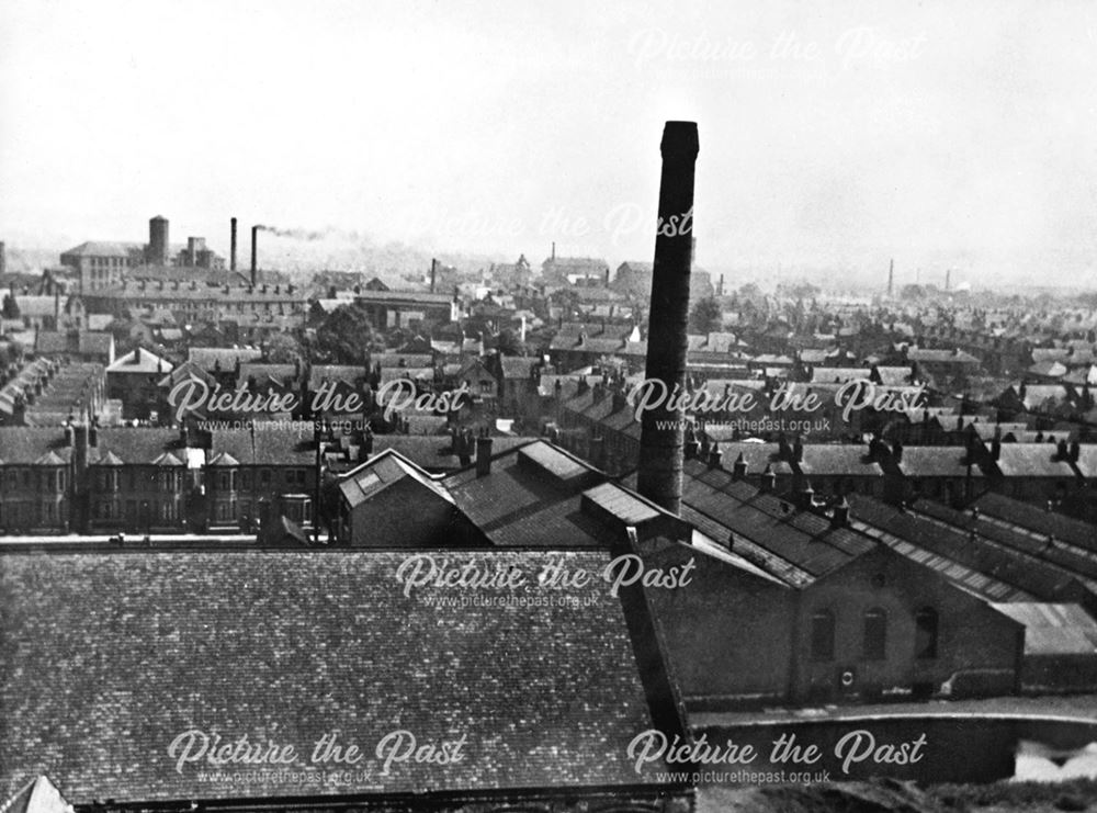 Aerial view of the east side of Long Eaton