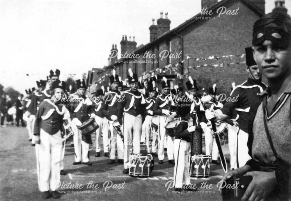 Marching band during Long Eaton Carnival 1930