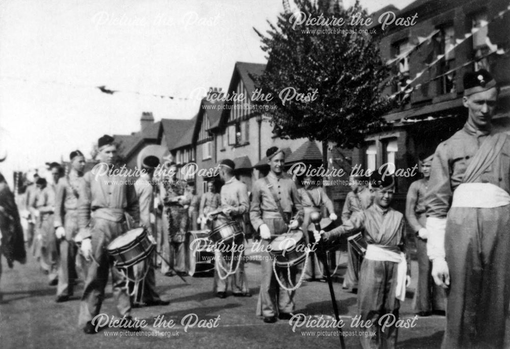 Marching Band During Long Eaton Carnival, 1930