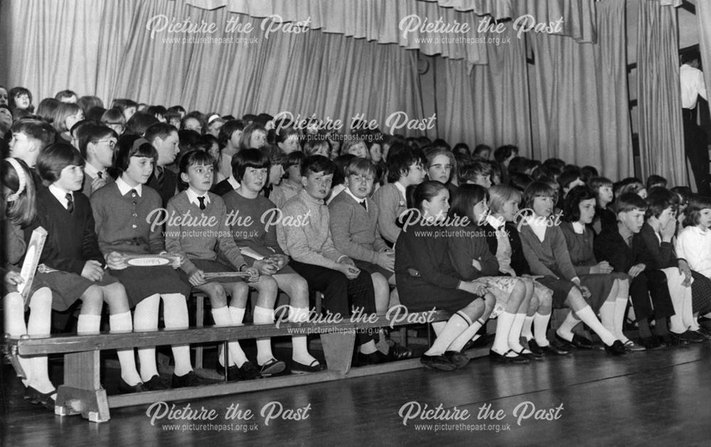 School Choir rehearsing for the Festival of Music