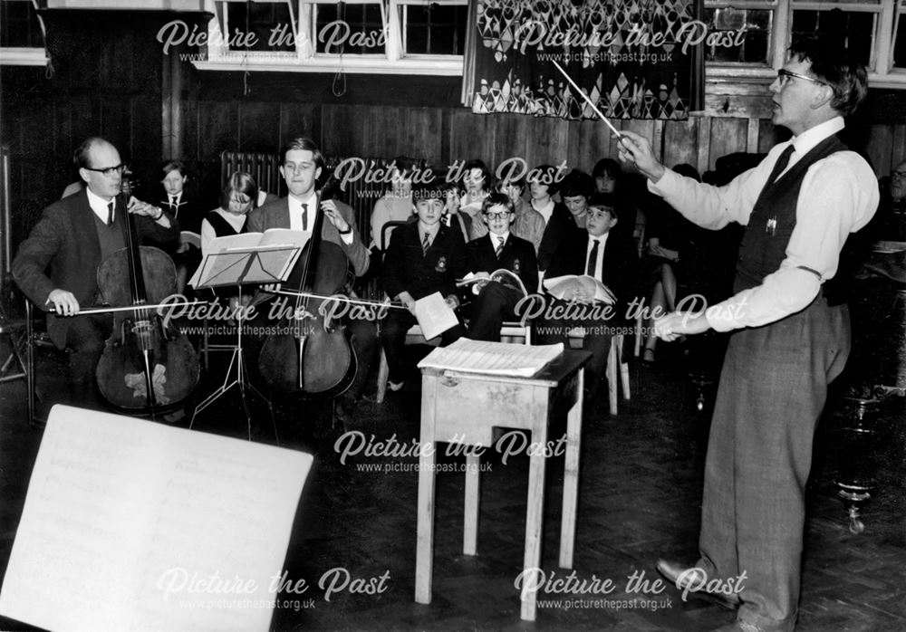 Festival Orchestra and Choir rehearsing for the Festival of Music