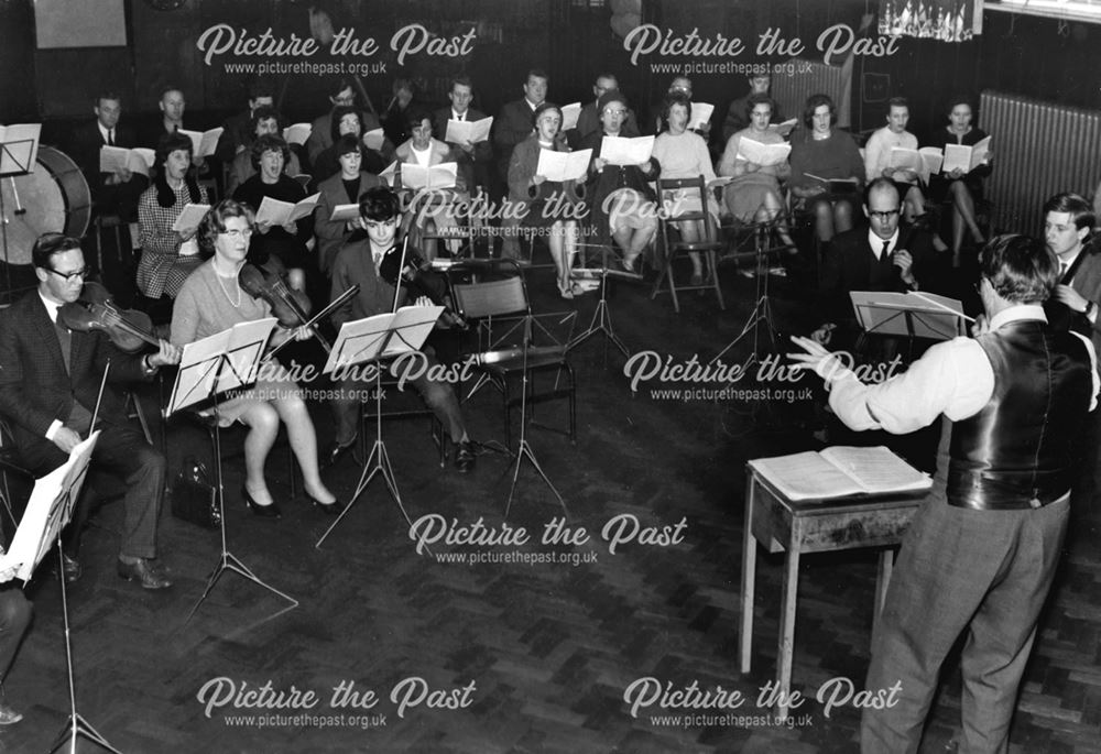 Festival Orchestra and Choir rehearsing for the Festival of Music